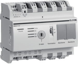 Elcom Strangkoppler REG 2Draht, grau mit Relais für Türsprechanlagen