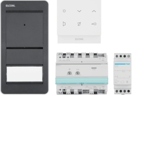 Elcom HOME AudioSet 1 Teilnehmer AP 2D Außenstation anthrazit/Innenst. TOUCH pol