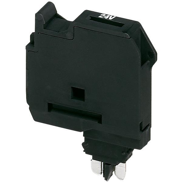 Sicherungshalter f. 5x20mm Sicherung, B 6,2mm, m. Leuchtanz., 110-250 V AC/DC