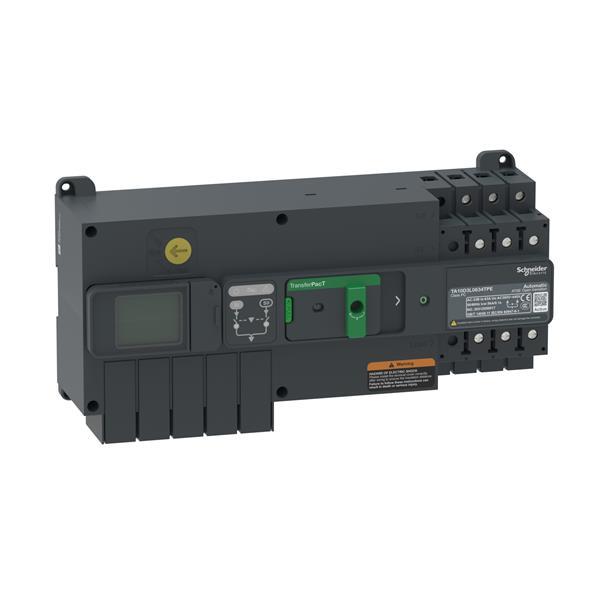 Schneider TransferPacT Active TA100, automatische Netzumschaltung, 100A, 3P, LCD