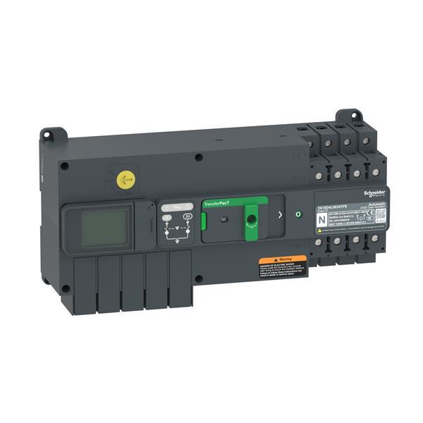 TransferPacT Active TA100, automatische Netzumschaltung, 32A, 4P, LCD, 400VAC