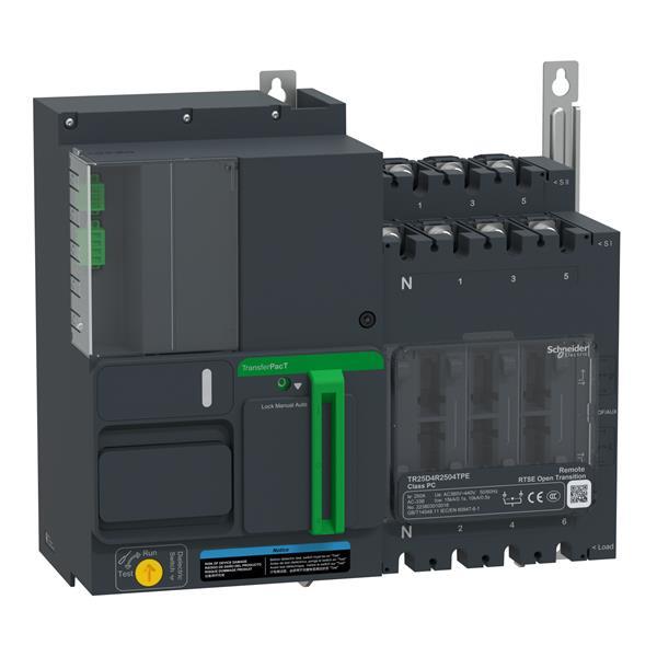 TransferPacT TR250 ferngesteuerte Netzumschaltung, 160A, 400V, 4P