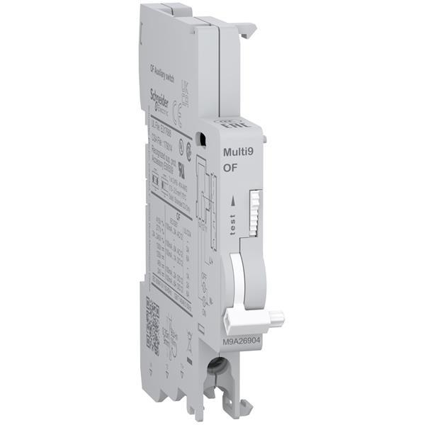 Hilfskontakt, Multi9, OF, 1 Wechsler, 100mA bis 6A, 24VAC bis 415VAC, 24VDC bis