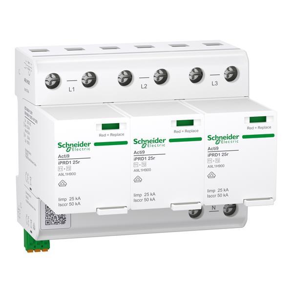 Kombiableiter, Acti9 iPRD1 25r, Typ 1+2, Schutzmodule steckbar, 3P, Iimp 25kA, F