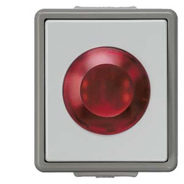 Siemens DELTA fläche IP44 AP Lichtsignal mit 250V Glimmlampe