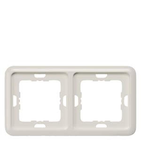 Siemens DELTA profil titanweiß Rahmen 2-fach, 151x80 mm