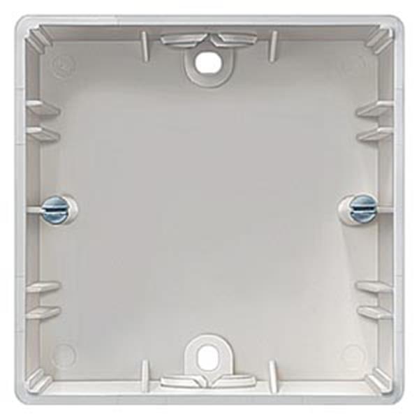 Siemens DELTA fläche/Studio, titanweiß Aufputz-Gehäuse, 1-fach 75x 77x 41mm