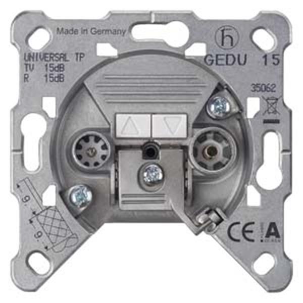 Siemens DELTA Geräteeinsatz Antennen-Durchgangs-/Enddose auch für Breitband