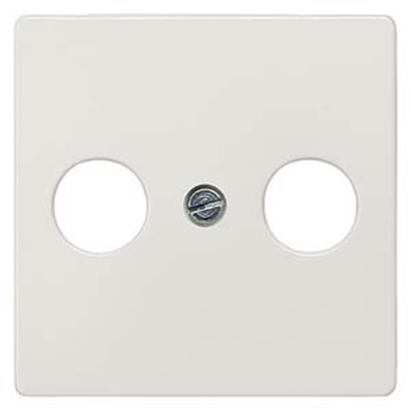 Siemens DELTA i-system Abdeckplatte für TV/RF/SAT 2-Loch, titanweiß
