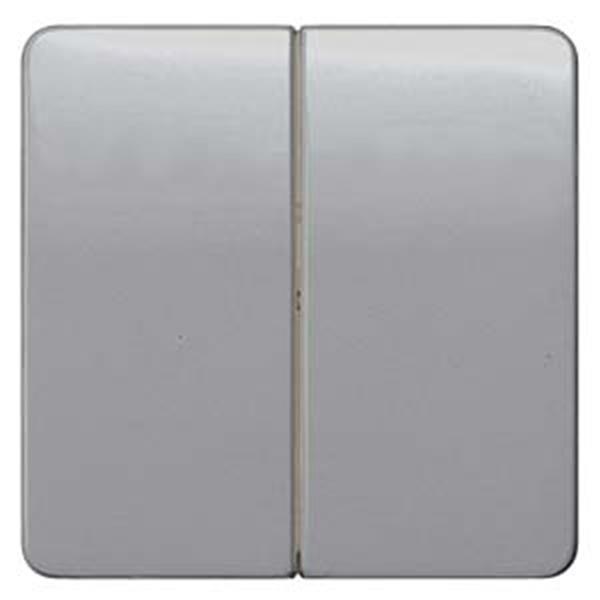 Siemens DELTA profil Wippe 2-fach neutral für Serienschalter, silber