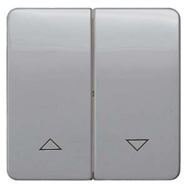 Siemens DELTA profil Wippe mit Jalousiesymbolen, silber