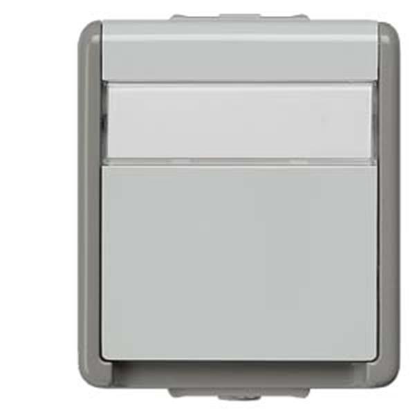 Siemens DELTA fläche IP44 AP SCHUKO-Steckdose 1-fach mit Schriftfeld