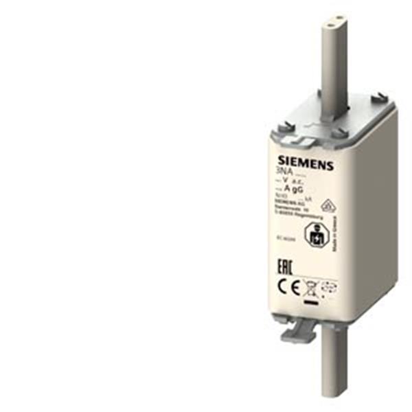 Siemens NH-Sicherungseinsatz, NH0, In: 40 A, gG, Un AC: 500 V, Stirnkennmelder