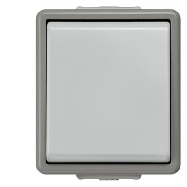 Siemens DELTA fläche IP44 AP Taster, 1 Wechsler