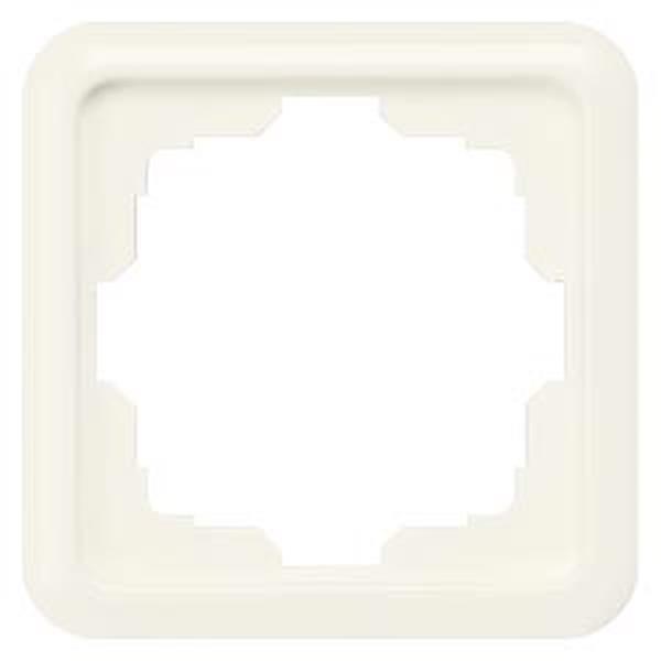 Siemens DELTA profil silber Rahmen 1-fach, mit großem Ausschnitt, 80x80 mm