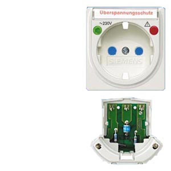 Siemens DELTA i-system Umrüstsatz für SCHUKO-Steckdosen, Übersp.schutz,/Schriftf