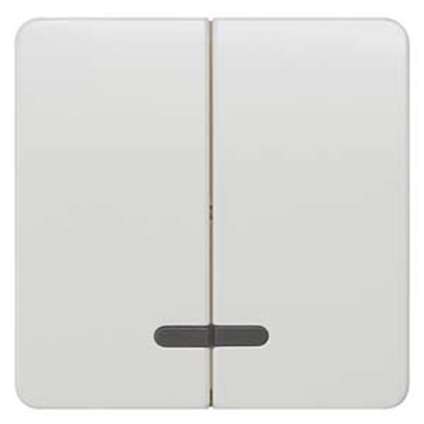 Siemens DELTA profil Wippe 2-fach mit Fenster für Serienschalter, titanweiß