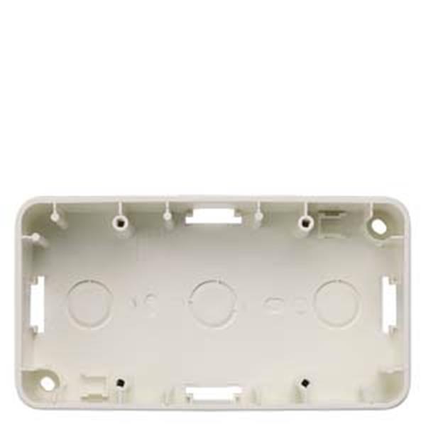 Siemens DELTA profil Aufputzgehäuse 2-fach, titanweiß