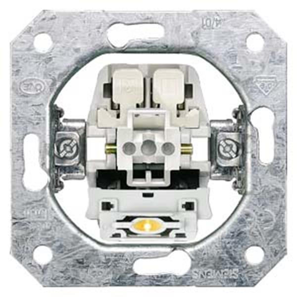 Siemens DELTA Geräteeinsatz UP Taster mit N-Klemme, 1 Wechsler