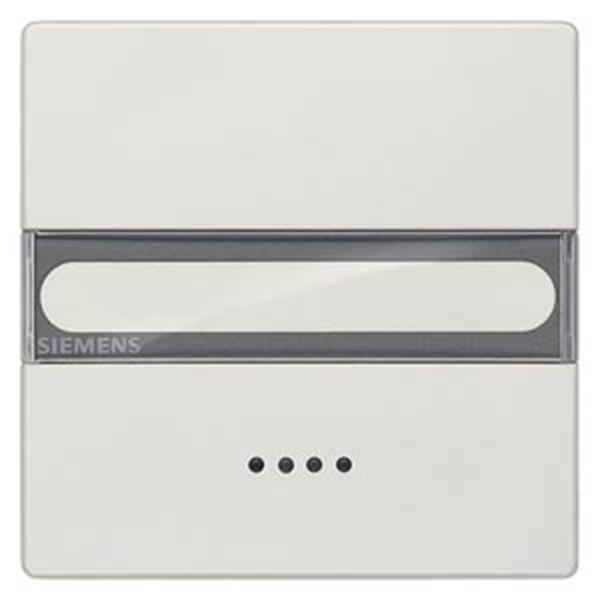 Siemens DELTA style Wippe mit Fenster und Schriftfeld, titanweiß