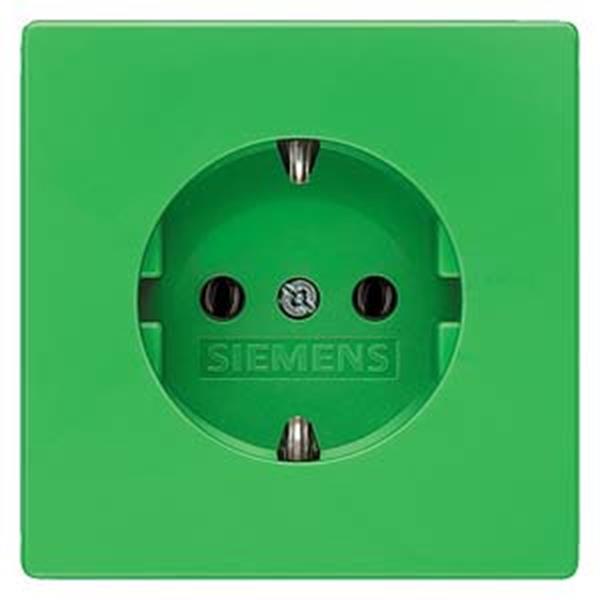 Siemens DELTA style SCHUKO-Steckdose, grün