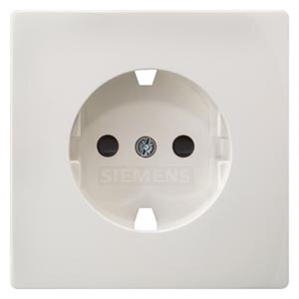 Siemens DELTA style, titanweiß Abdeckungplatte 68x 68mm für Schuko-Steckdose mit