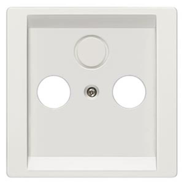 Siemens DELTA style Abdeckplatte für TV/RF/SAT 2-und 3-Loch, titanweiß