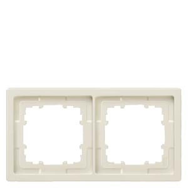 Siemens DELTA style titanweiß Rahmen 2-fach