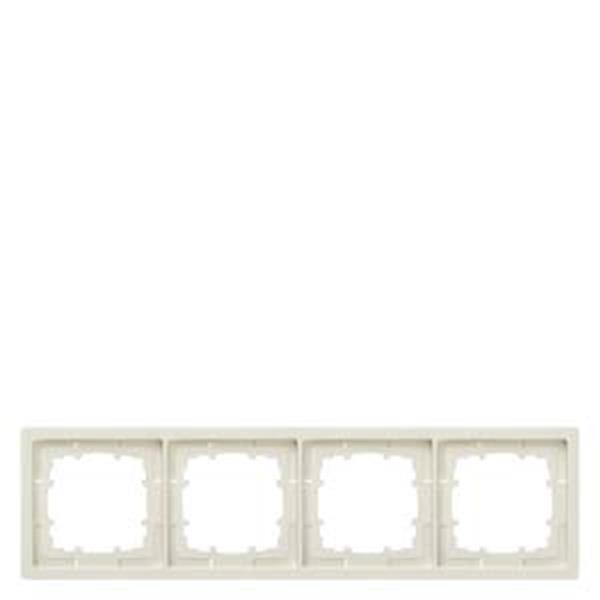 Siemens DELTA style titanweiß Rahmen 4-fach