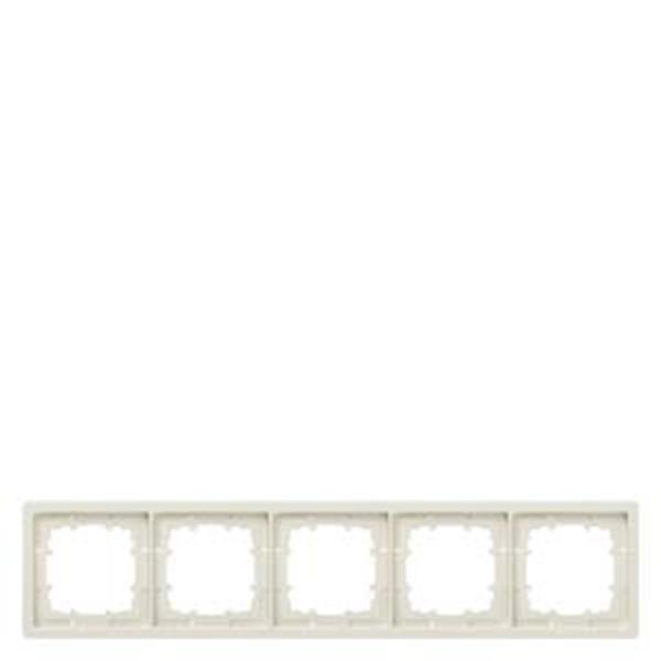 Siemens DELTA style titanweiß Rahmen 5-fach