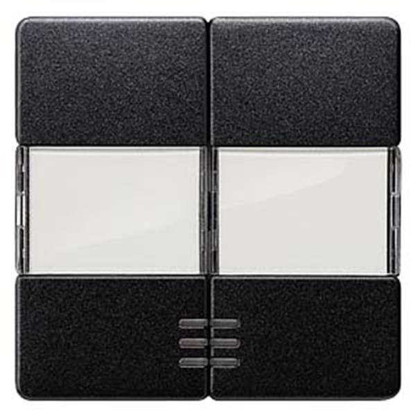 Siemens DELTA i-system Wippe 2-fach mit Schriftfeld und Fenster für Serienschalt