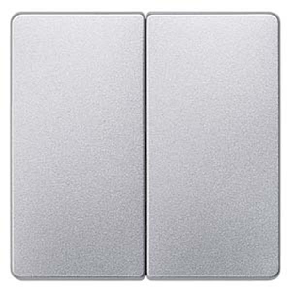 Siemens DELTA i-system Wippe 2-fach neutral für Serienschalter, aluminiummetalli