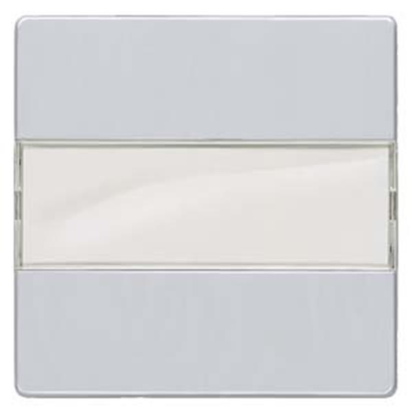 Siemens DELTA i-system Wippe mit Schriftfeld, aluminiummetallic