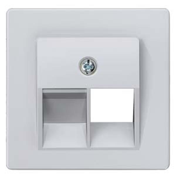 Siemens DELTA i-system Abdeckplatte UAE-Anschlussdose Cat.3, 1-fach, aluminiumme