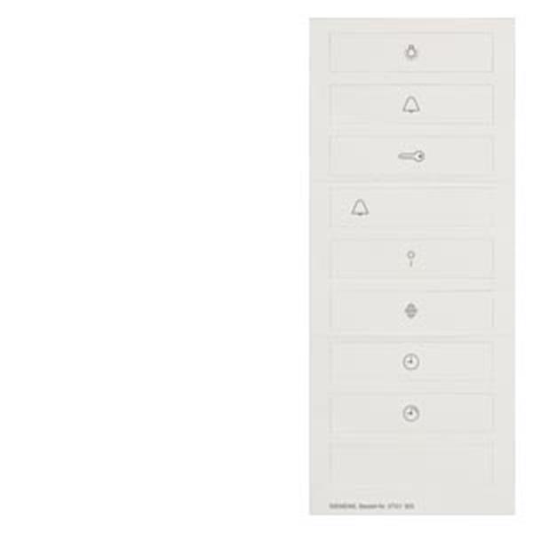 Siemens DELTA style Piktogrammbogen für 1-fach Wippe