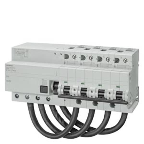 Siemens FI/LS-Schalter, 10 kA, 4P, Typ A, 30 mA, C-Char, In: 125 A, Un AC: 400 V