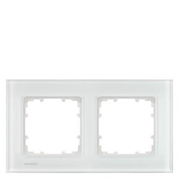DELTA miro Glas weiß Rahmen 2-fach