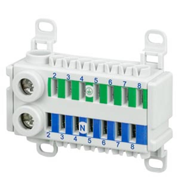Siemens ALPHA 400-ZS N/PE-Klemme 14-pol., 2x 14mm2 Schraubklemme 14x 4mm2 Steckk