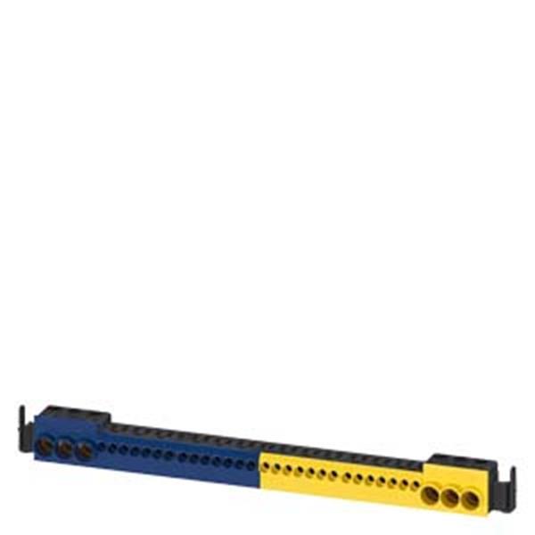 Siemens N/PE-Klemmleiste Stecktechnik N=3x 25mm2 und 14x 4mm2 PE=3x 25mm2 und 14