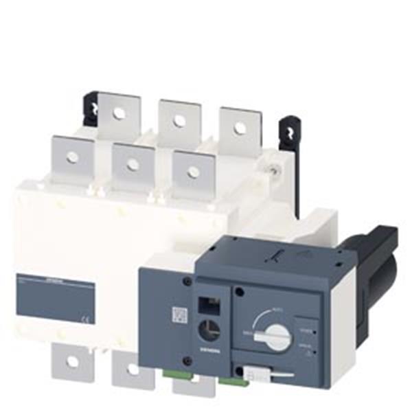 Siemens SENTRON, Netzumschalter 3KC, fernbetätigt, RTSE, 3-polig, Iu: 630 A