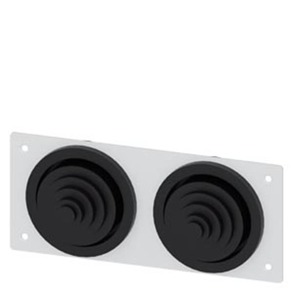 Siemens ALPHA Kabeleinfuehrungsflansch IP55, SK1 mit 2 x Kabeltuelle 8HC6900 Siemens ALPHA Kabeleinfuehrungsflansch IP55, SK1 mit 2 x Kabeltuelle 8HC6900