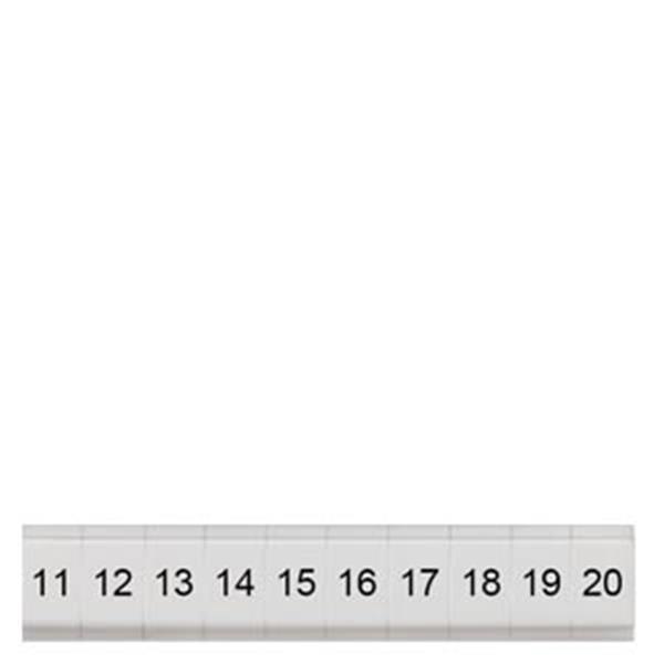 Bezeichnungsschilder 3,5 mm, flach, längs, 11-20