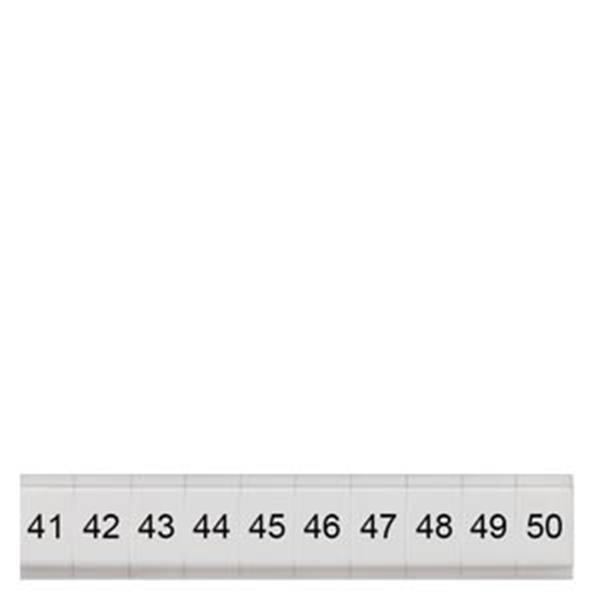 Bezeichnungsschilder 3,5 mm, flach, längs, 41-50