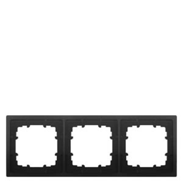 Siemens DELTA style anthrazit Rahmen 3-fach