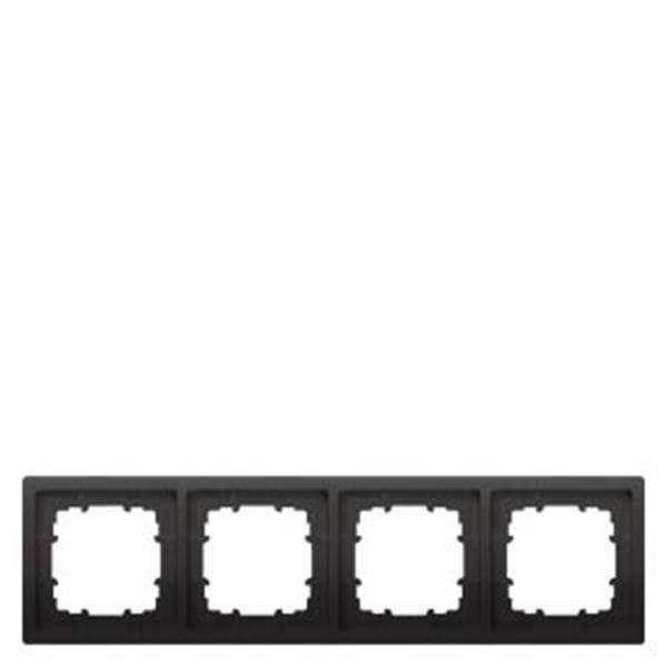 Siemens DELTA style anthrazit Rahmen 4-fach