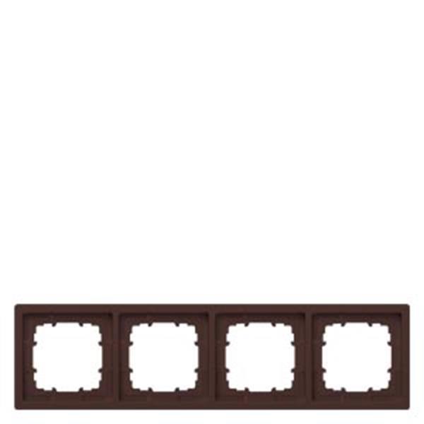 Siemens DELTA style schoko Rahmen 4-fach