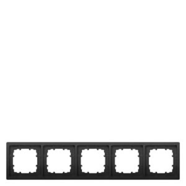 Siemens DELTA style anthrazit Rahmen 5-fach