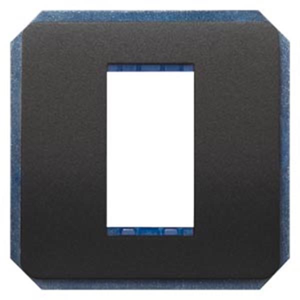 Siemens DELTA style Modulträger 1-fach, inkl. Zwischenrahmen, anthrazit