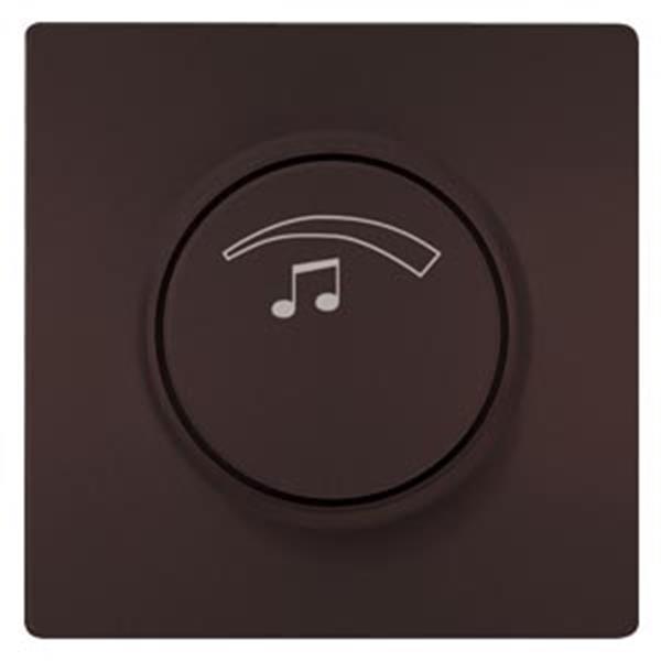 Siemens DELTA style Lautstärkeregler mono, schoko, 3W, 27 Ohm