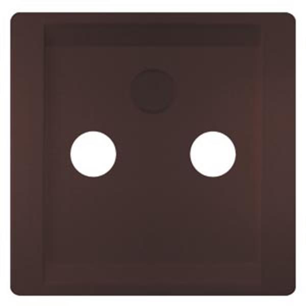 Siemens DELTA style Abdeckplatte für TV/RF/SAT 2-und 3-Loch, schoko